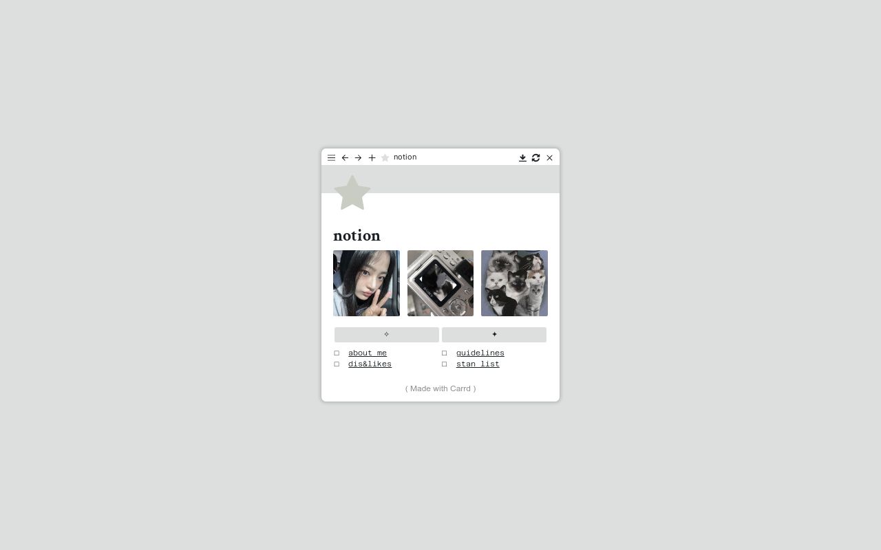 Carrd profile picture for @intranet